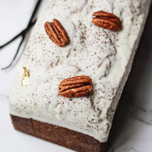 Japanese Food Express Vanilla Pecan Cake Perspective: front