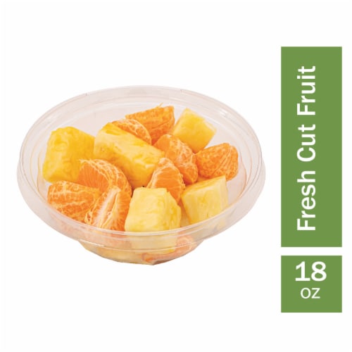 Fresh Cut Pineapple and Clementine Bowl Perspective: front
