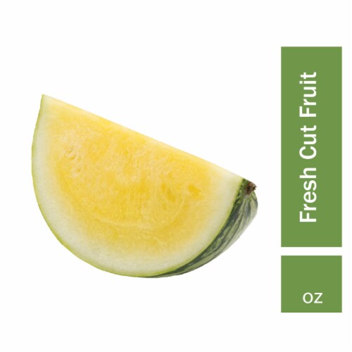 Yellow Watermelon Quarter Perspective: front