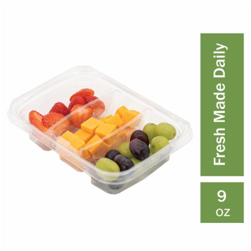 Fresh Strawberry Cheese & Grape Combo Perspective: front