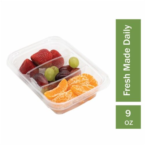 Fresh Cut Strawberry Clementine & Grape Fruit Mix Perspective: front