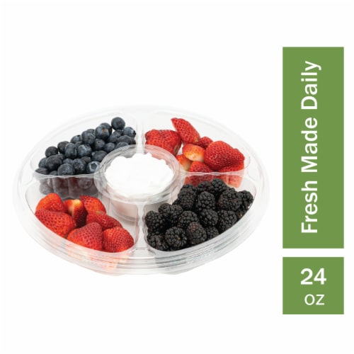 Japanese Food Express Inc Berry Tray with Dip Perspective: front
