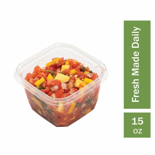 Fresh Made Mango Pico De Gallo Perspective: front
