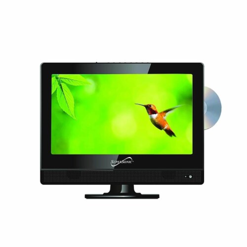 Supersonic SC1312 13.3 inch 720p LED HD TV with DVD Player Perspective: front