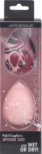 Japonesque Perfect Complexion Sakura Sponge Duo Perspective: front