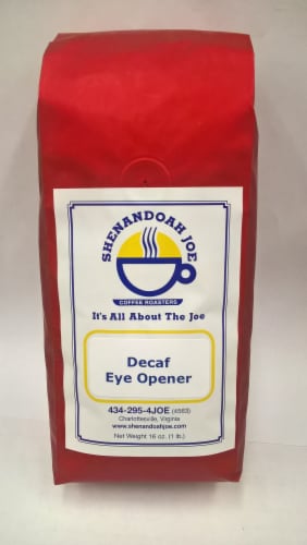 Shenandoah Joe Decaf Eye Opener Whole Bean Coffee Perspective: front
