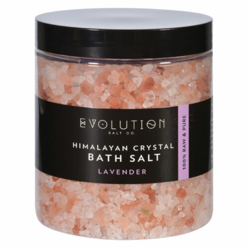 Evolution Salt BLAV Bath Salt Coarse Grind - Lavender Perspective: front