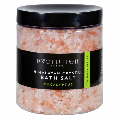 Evolution Salt Bath Salt - Himalayan - Coarse - Eucalyptus - 26 oz Perspective: front