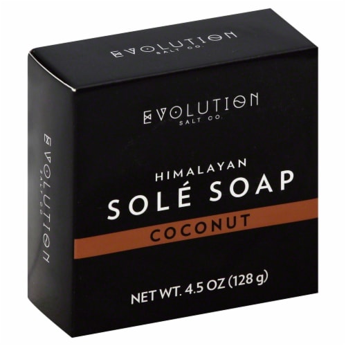 Evolution Salt Co. Coconut Himalayan Sole Soap Perspective: front