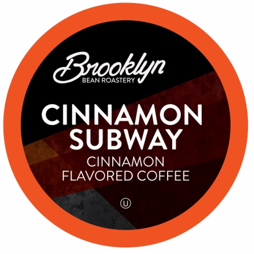 Brooklyn Beans Cinnamon Flavored Coffee Pods for Keurig 2.0, Cinnamon Subway, 40 Count Perspective: front