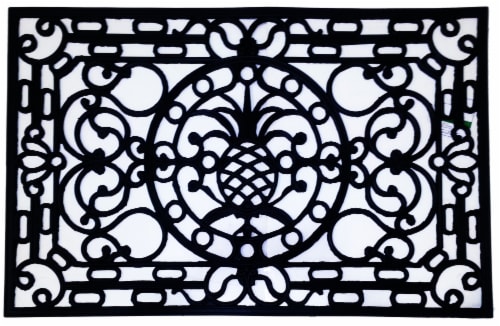 Pineapple Rectangle Black -816Rbm-L Perspective: front