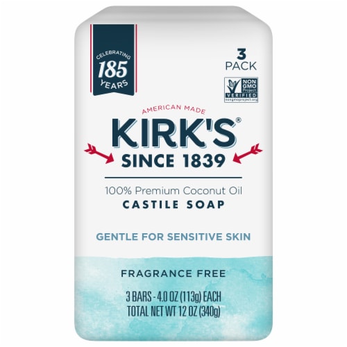 Kirk's Castile Soap, Gentle, Fragrance Free - 4.0 oz