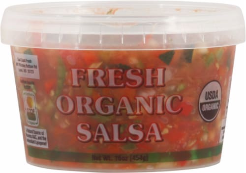 Fresh Organic Salsa Perspective: front