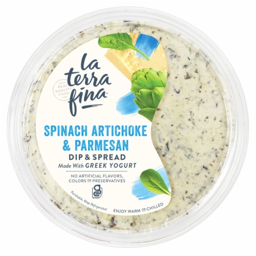 La Terra Fina® Greek Yogurt Spinach Artichoke & Parmesan Dip Perspective: front