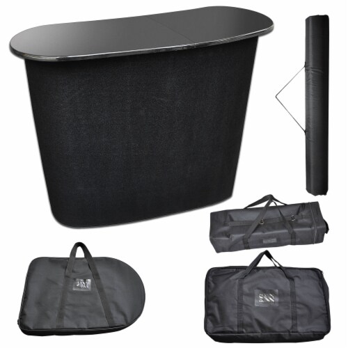 Pop Up Counter Portable Trade Show Display Podium Promotion Retail Speech Bag Stand Perspective: front