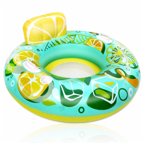Inflatable Lounger Pool Float Perspective: front