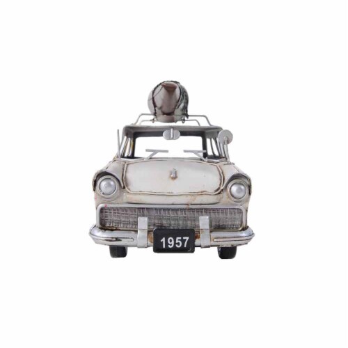 Old Modern Handicrafts AJ019 Fords Woody-Look Country Squire with Kayak Model Airplane Perspective: front