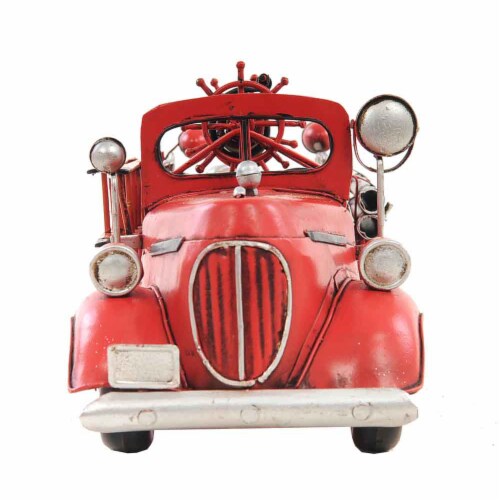 Old Modern Handicrafts AJ020 1938 Red Fire Engine Ford 1:40 Perspective: front
