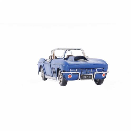 OLD MODERN HANDICRAFTS AJ039 Blue Chevrolet Corvette Sting Ray Sports Car Perspective: front