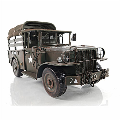 Old Modern Handicrafts AJ059 Vintage Dodge M42 Command, Wood Perspective: front