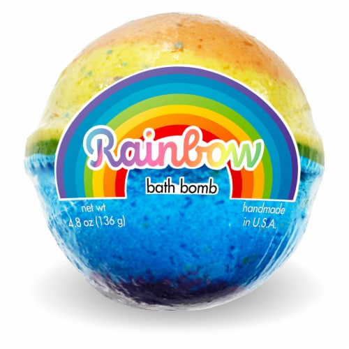 Primal Elements Rainbow Bath Bomb Perspective: front