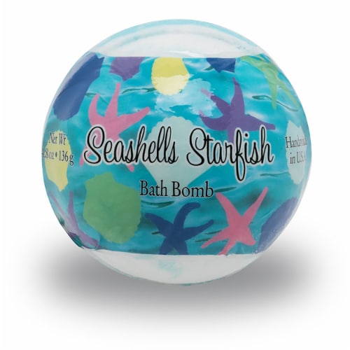 Primal Elements Seashells & Starfish Bath Bomb Perspective: front