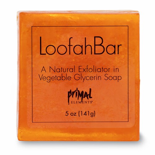 Primal Elements Sunrise Sunset Loofah Bar Soap Perspective: front