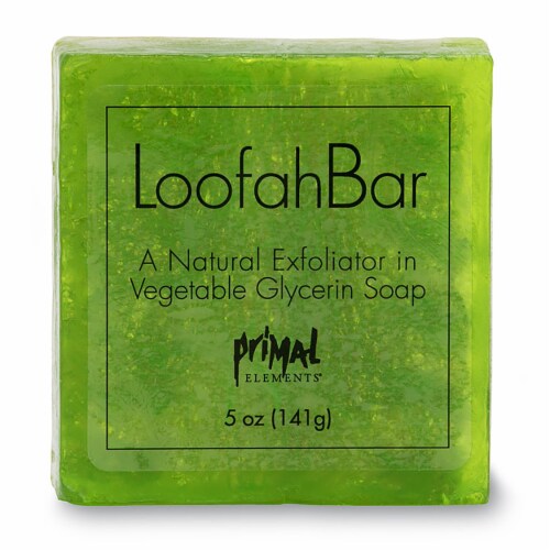Primal Elements Juicy Kiwi Loofah Bar Soap Perspective: front