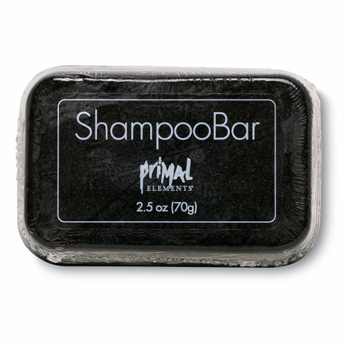 Primal Elements Bamboo Charcoal Shampoo Bar Perspective: front