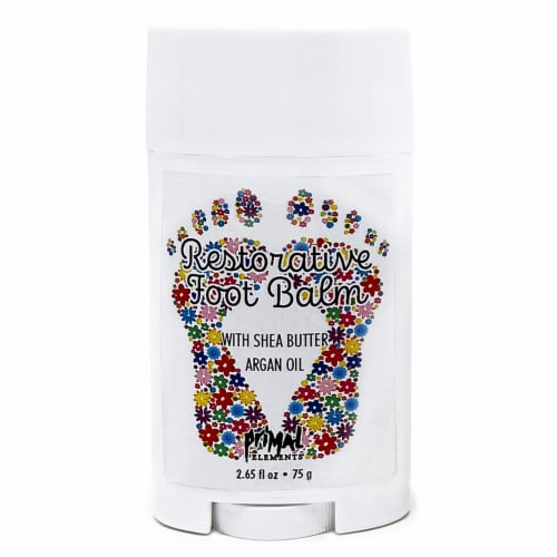 Primal Elements Shea Butter Argan Oil Restorative Foot Balm Perspective: front