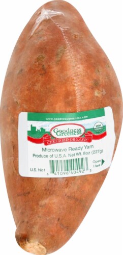 Microwave Ready Yam Perspective: front
