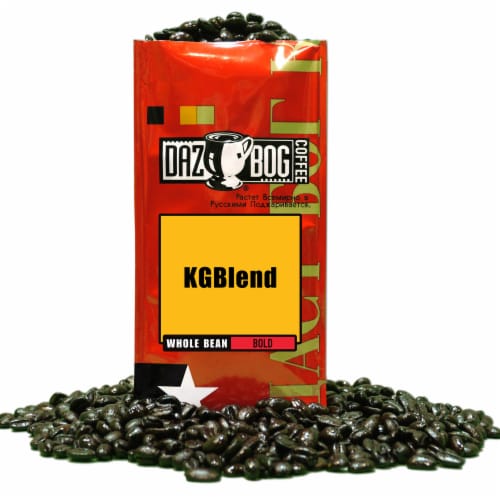 Dazbog® KO Blend Bold Dark Roast Whole Bean Coffee Perspective: front