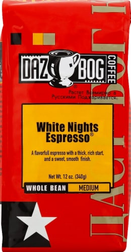 Dazbog® White Nights Espresso Bold Whole Bean Coffee Perspective: front