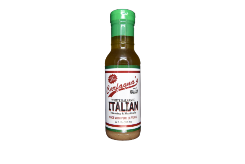 Carfagna's White Balsamic Italian Marinade Dressing Perspective: front