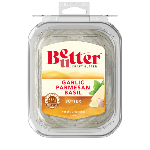 Better Butter Garlic Butter with Parmesan and Basil 3 oz Perspective: front