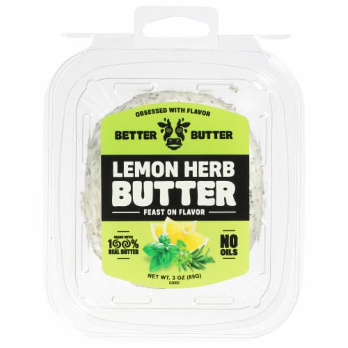 Better Butter Lemon Herb Butter 3 oz Perspective: front