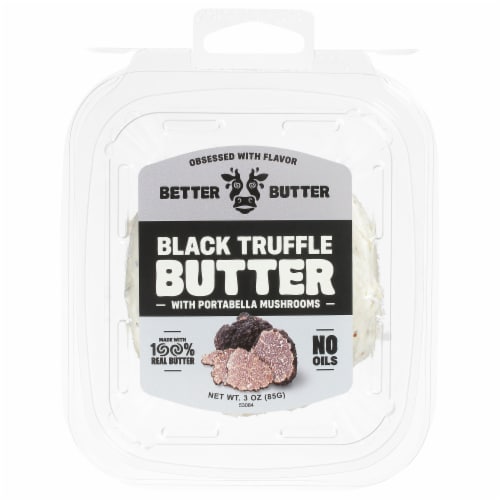 Better Butter Black Truffle Butter with Portabella Mushrooms 3 oz Perspective: front