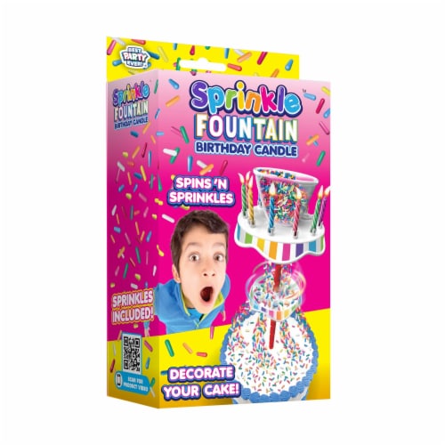 Sprinkl Fountain Birthday Candle Perspective: front