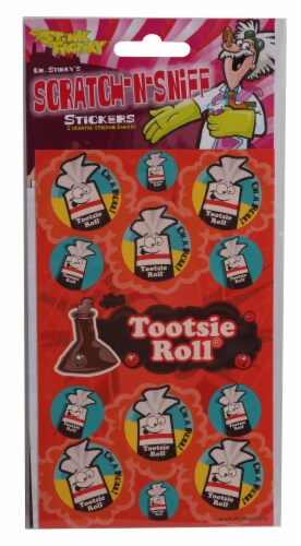 Action Imports Tootsie Roll® Scratch-n-Sniff Stickers Perspective: front