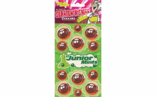 Action Imports Junior Mints® Scratch-n-Sniff Stickers Perspective: front