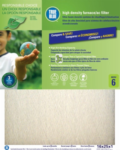 True Blue High Density 90-Day Furnace Filter - 3 Pack - 20 x 30 Inch Perspective: front