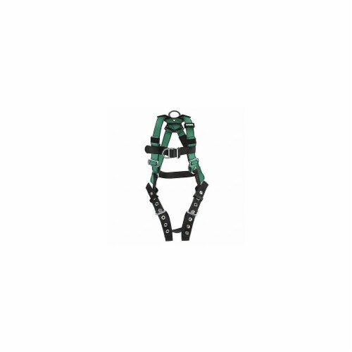 Msa Safety Full Body Harness,V-FORM,M 10197207 Perspective: front