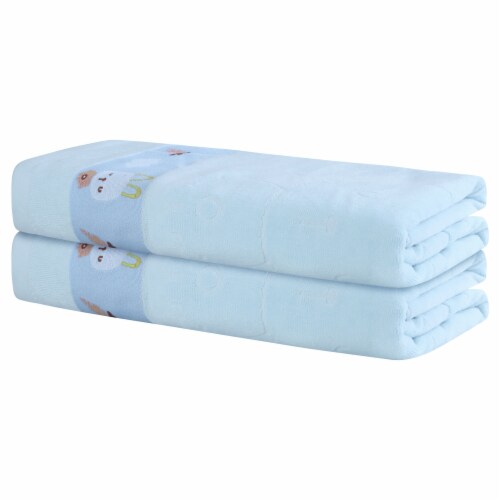 uxcell 2 Pack Bath Towels Set Quick Dry Cute Cartoon 28 x 56 28 x 56 King Soopers