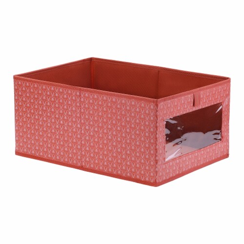 uxcell Collapsible Storage Basket Bedroom Living Room Organizer Perspective: front