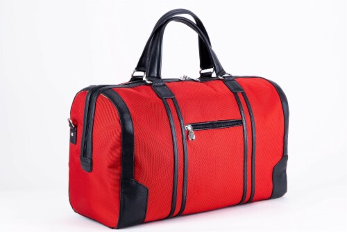 20  Nylon Two-Tone, Tablet Overnight Carry-All Duffel Perspective: front