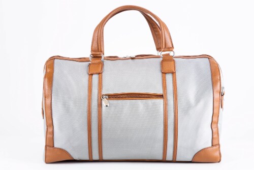 20  Nylon Two-Tone, Tablet Overnight Carry-All Duffel Perspective: front