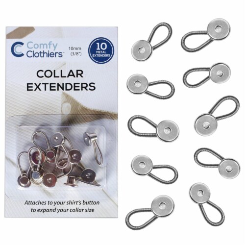 Comfy Clothiers Metal Collar Extenders for Dress Shirts (Metal Button  Extender) 5-Pack, 10mm - Kroger