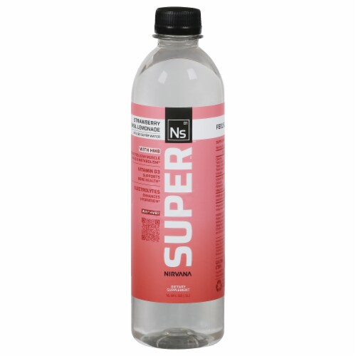 Nirvana™ Super Strawberry Basil Lemonade Water Perspective: front
