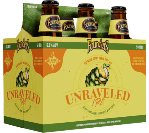 Founders Brewing Unraveled IPA Craft Beer Perspective: front