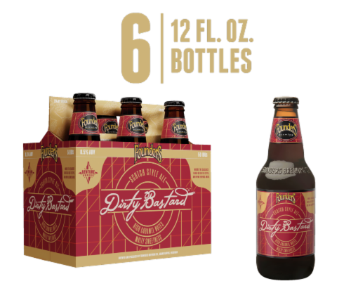 Founders® Brewing Dirty Bastard Scotch Ale Perspective: front
